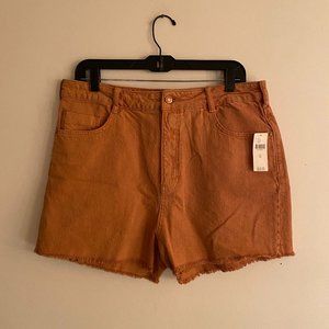 NWT! Anthropologie Pilcro Burnt Orange Shorts (Size 31)